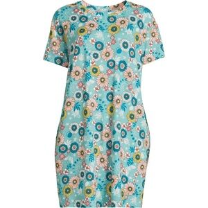 NWOT Floral print t-shirt sleep dress with pockets
